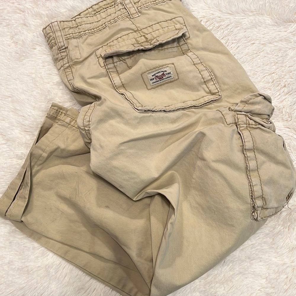 Men's Beige Cargo Pants